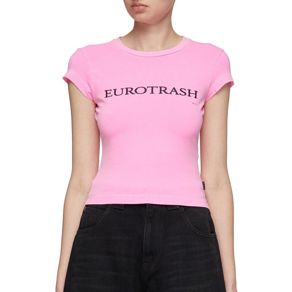 EYTYS Eurotrash t-shirt pink top shirt ssense influencer viral rare